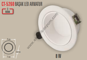 CATA BAŞAK LED ARMATÜR 3RENK / CT-5260