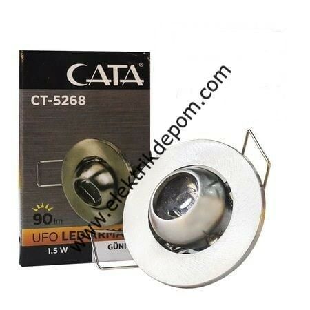 CATA 1,5W UFO YILDIZ SPOT SATİN - AMBER IŞIK / CT-5268