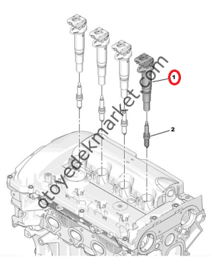 Citroen C5 Aircross (2018-2022) 1.6 Benzinli Ateşleme Bobini (Bosch)