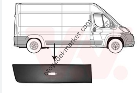 Peugeot Boxer (2007-2014) Sağ Arka Çamurluk Ön Bandı (İthal)