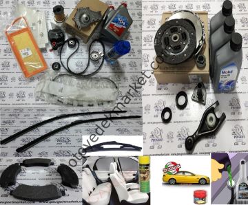 PEUGEOT 206 1,4 HDI Full Bakım Seti (ORJİNAL) Tüm Filtreler Motor Yağı Triger Seti Devirdaim Debriyaj Seti Keçeler ve Çatal Dahil(ORJİNAL)