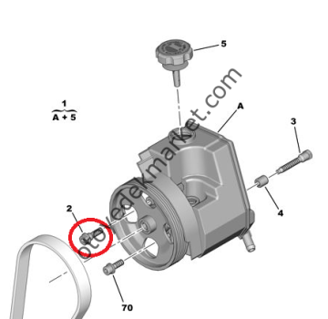 PEUGEOT 306 DİREKSİYON POMPA SABİTLEME VİDASI