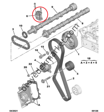 Peugeot Boxer (2020-2023) 2.2 Hdi Eksantrik / Triger Zinciri Gergisi (Orijinal)
