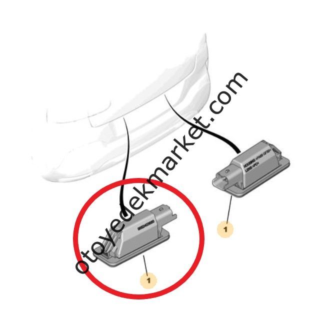 Citroen Ami (2021-2024) Led Plaka Lambası (Orijinal)