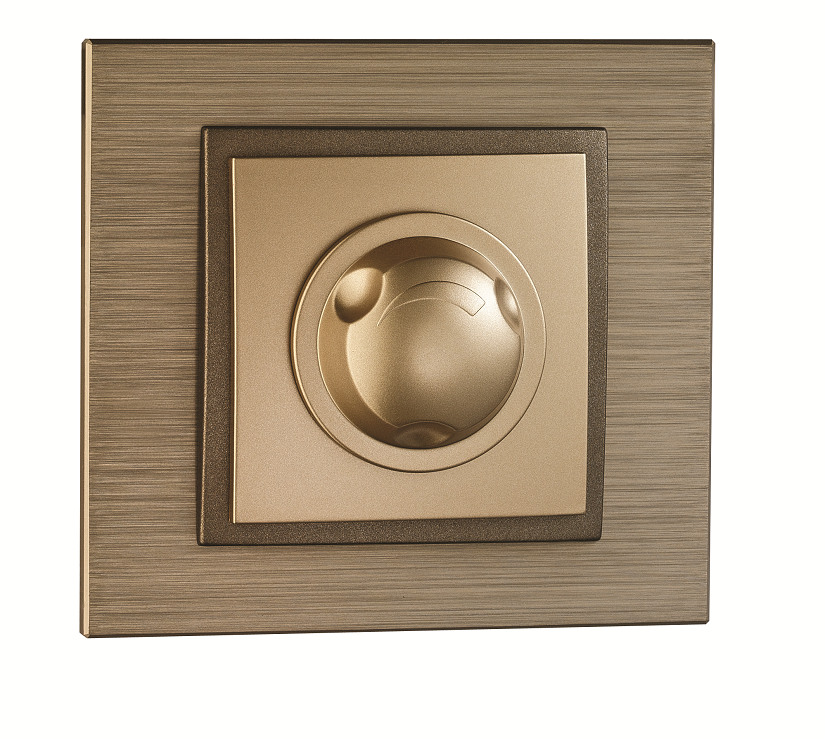 Mono Style Aluminium Bronz Rotatif Dimmer Çerçeve Dahil