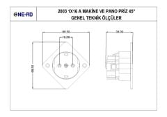 Ne-Ad Makine ve Pano Prizi 1*16A 2003