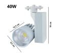 Ledli Ray Spot Beyaz Kasa 40 Watt Beyaz 6500 K