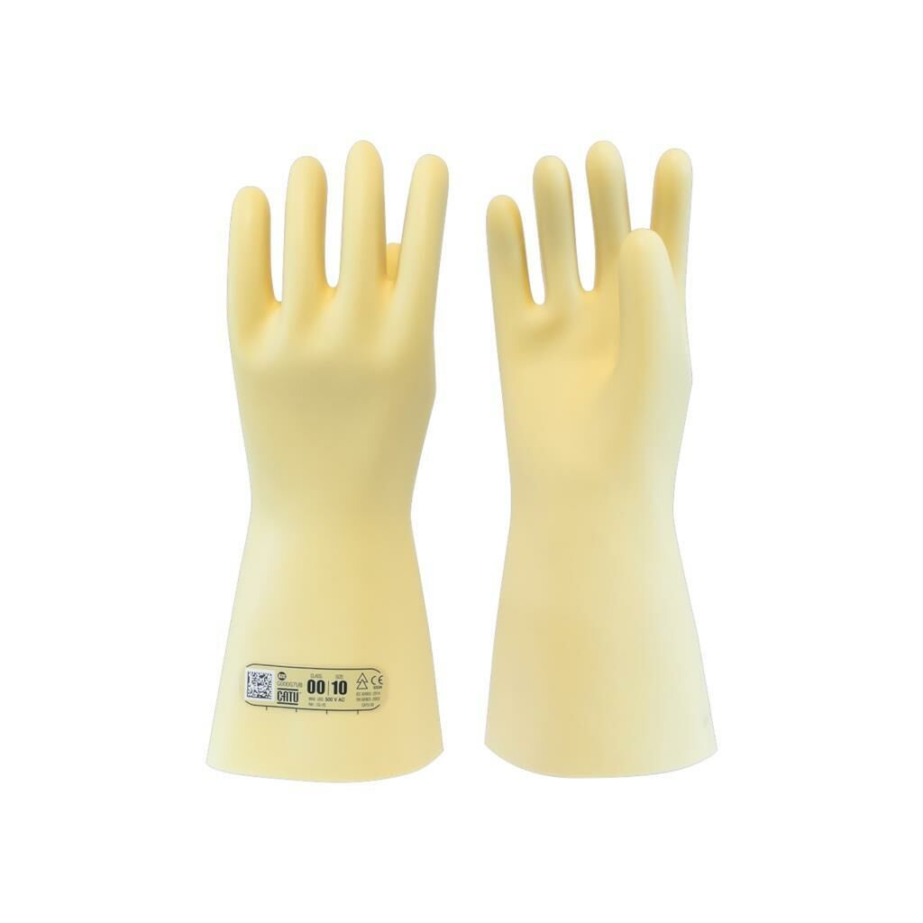 Catu Class 00 İzole Elektrikçi Eldiveni 500V AC Test 2500V DC – Kauçuk Yüksek Voltaj Eldiveni