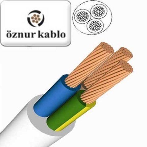 ÖZNUR KABLO TTR 4*4 MM BEYAZ (100 MT)