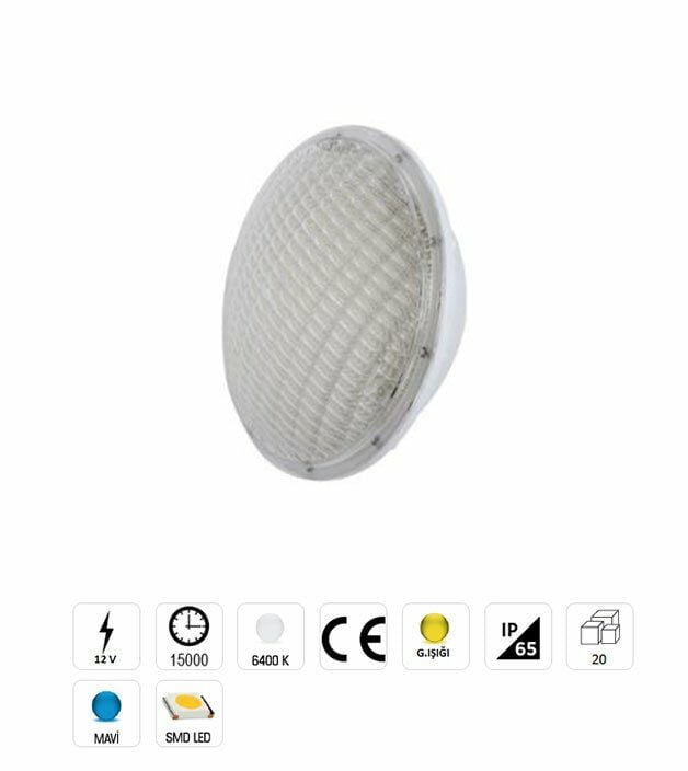 CATA CT-4060B Par56 12 Volt Ledli Havuz Ampulü Beyaz Işık
