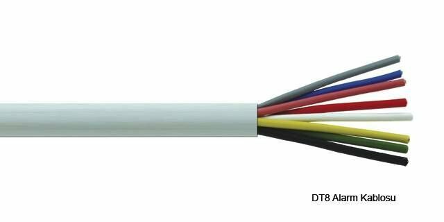 Arge Diafon Kablosu DT8 8*0,22 CCA Tel (100 Metre)