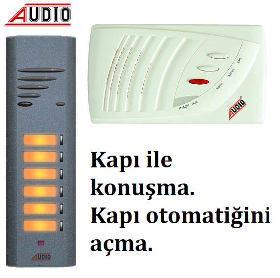 1 DAİRE KAPICISIZ KOMPLE PAKET AUDİO