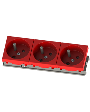 Ne-Ad 45x45 mm 3'lü Ups Kanal Prizi 2007-3