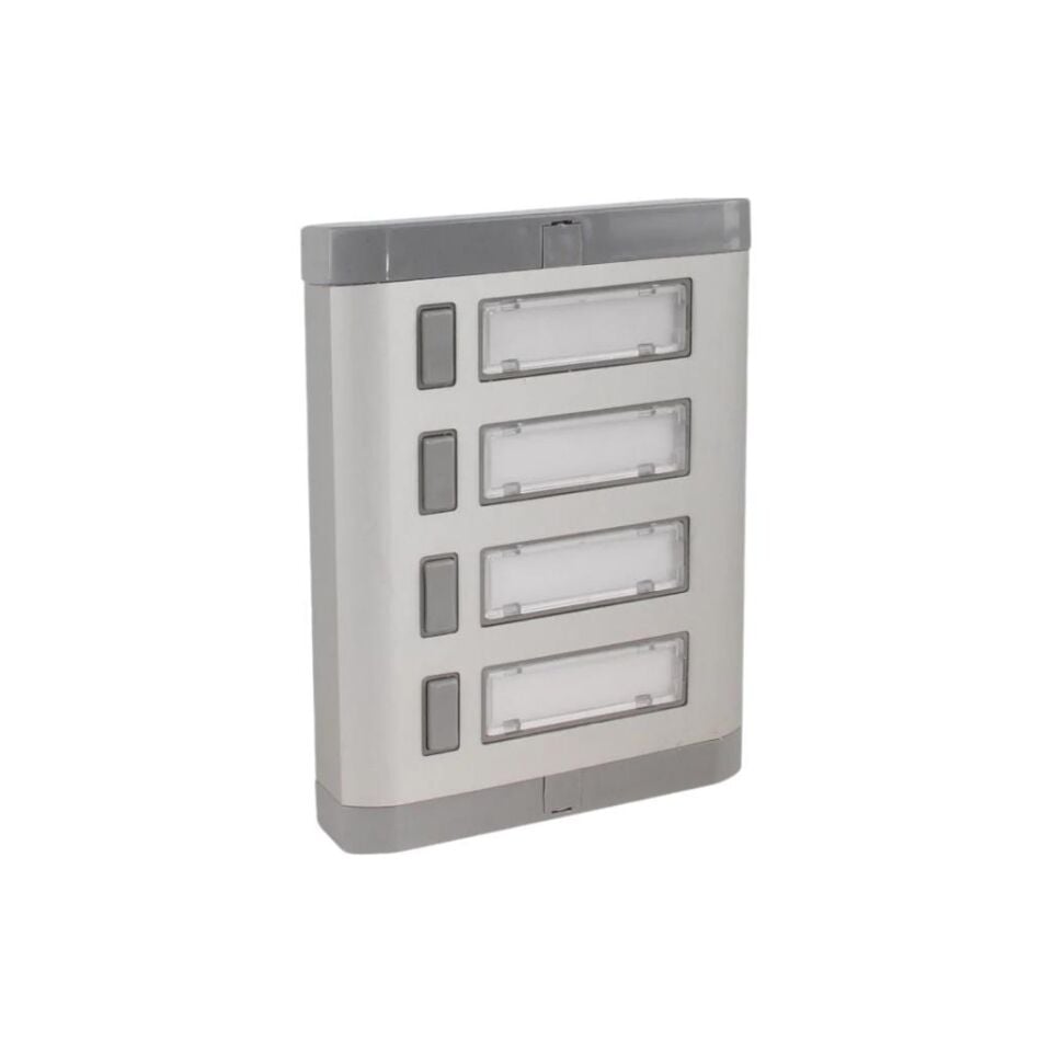 4'lü Aluminyum Zil Butonu Işıklı Hp'siz Yenişark