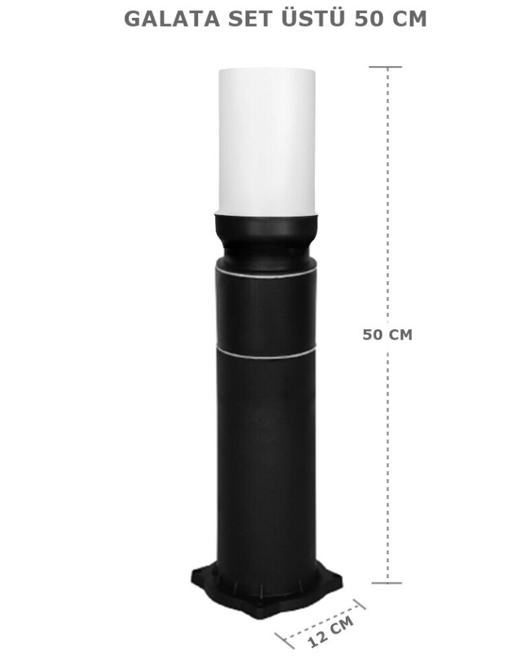 Galata Direk 50cm Set Üstü Bahçe Duvar Yol Aydınlatma Lambası Zita