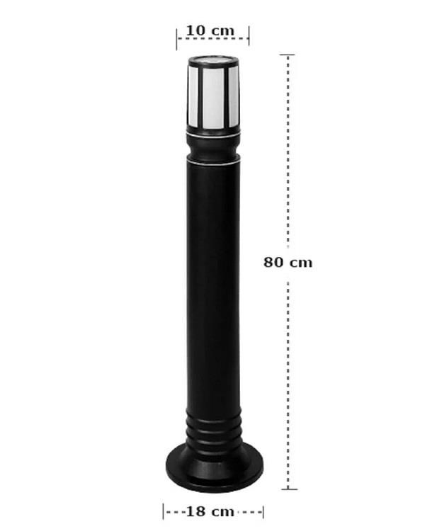 Zita Galata Kafesli 80 cm Bahçe Aydınlatma Direk E-27 Duylu Bahçe Yol Duvar Lambaları Code/237K-80