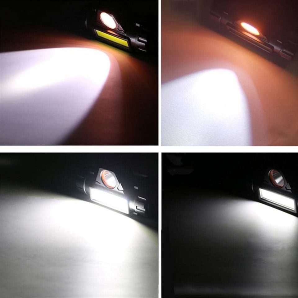 Cata Mir Led Kafa Feneri Mini LED Far USB Şarj Edilebilir Ayarlanabilir Açı Su Geçirmez Hafif COB Kafa Lambası Dağ Tırmanışı Gece Balıkçılık İç Dış Mekan Kullanımı İçin Cata CT-9120