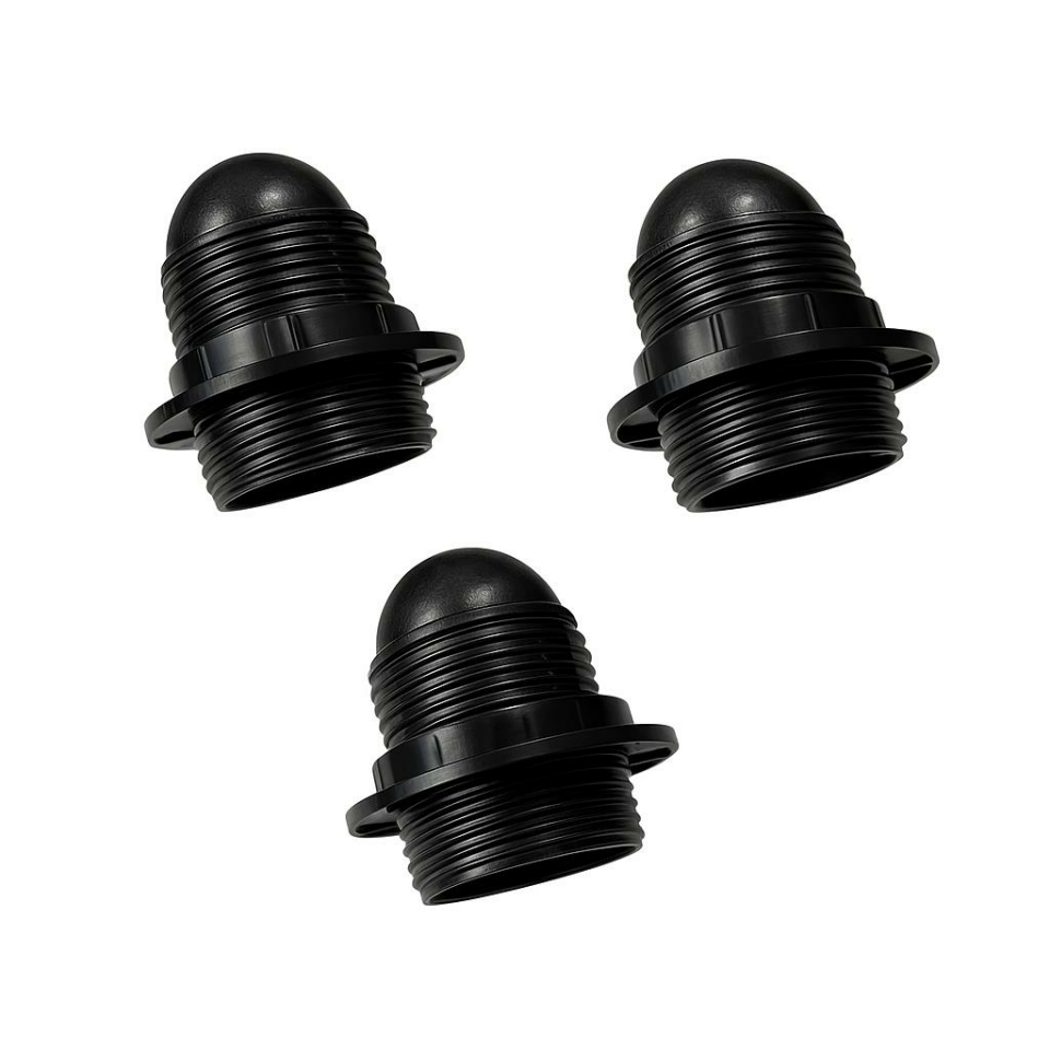 3 Adet E27 İtalyan Avize Abajur Duyu Örgün