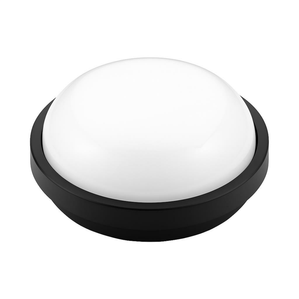 Horoz Artos 15W Yuvarlak Siyah Led Nem Su Geçirmez Banyo Bahçe Modern Tavan Lambası Beyaz Işık 6500K