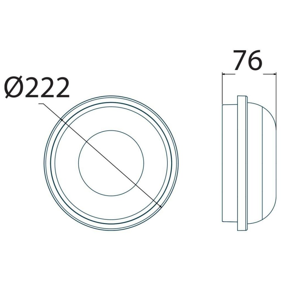 Horoz Artos 20W Yuvarlak Beyaz Led Nem Su Geçirmez Banyo Bahçe Modern Tavan Lambası Beyaz Işık 6500K