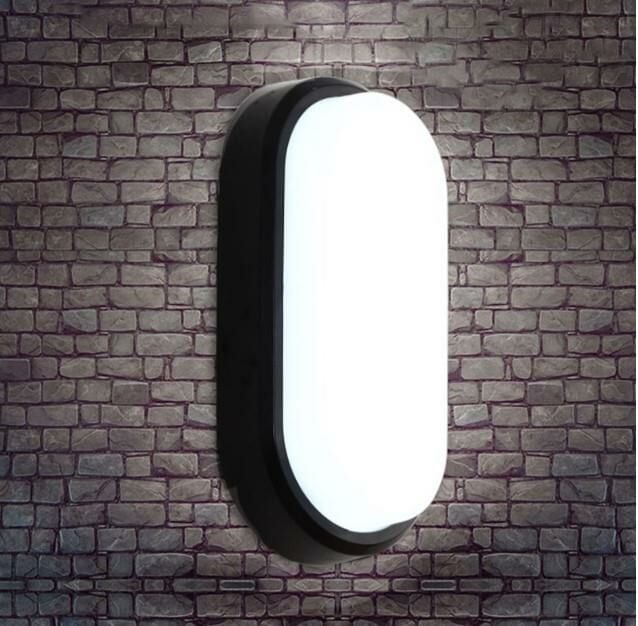 Horoz Aydos 20W Oval Siyah Led Nem Su Geçirmez Banyo Bahçe Modern Tavan Lambası Beyaz Işık