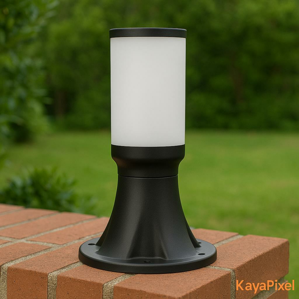 ZİTA Kule Kale 34 cm Bahçe Aydınlatma Lambası | E27 Duy | IP54 Suya Dayanıklı Dış Mekan Yol Lambası | Ürün Kodu: 237