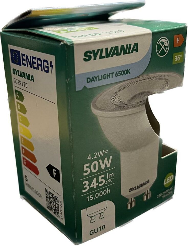 Sylvania 4.2 Watt GU10 Duylu Led Ampul Beyaz Işık