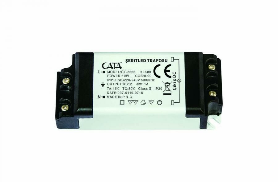 CATA 1 Amper Şerit Led Trafosu 12V 10W CT-2566