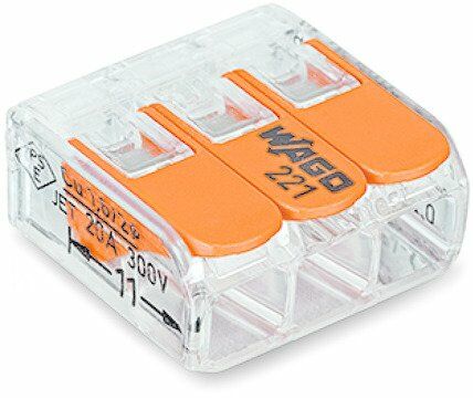 Wago 3x4 Çok Amaçlı Buat Klemensi 50 Adet 221-413