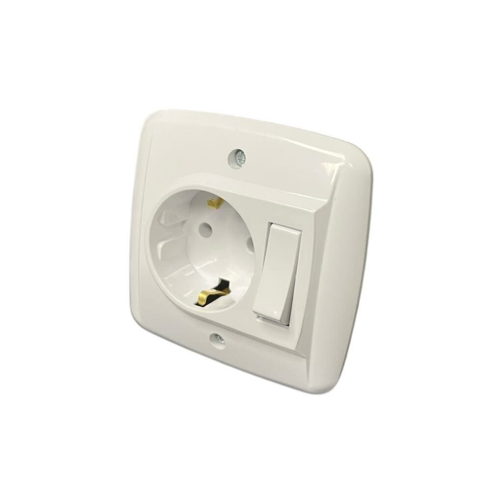 De-pa Banyo Dolabı Mobilya Anahtarlı Topraklı Prizi 81301