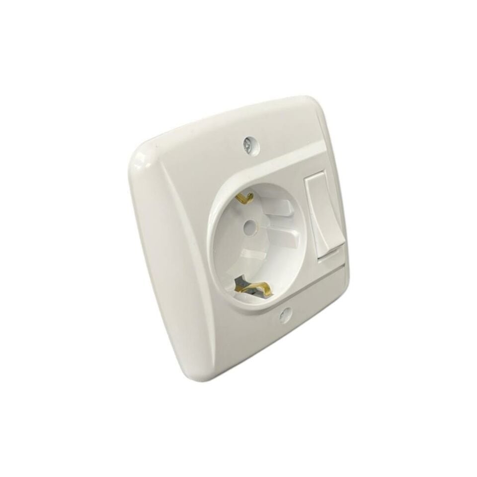 De-pa Banyo Dolabı Mobilya Anahtarlı Topraklı Prizi 81301