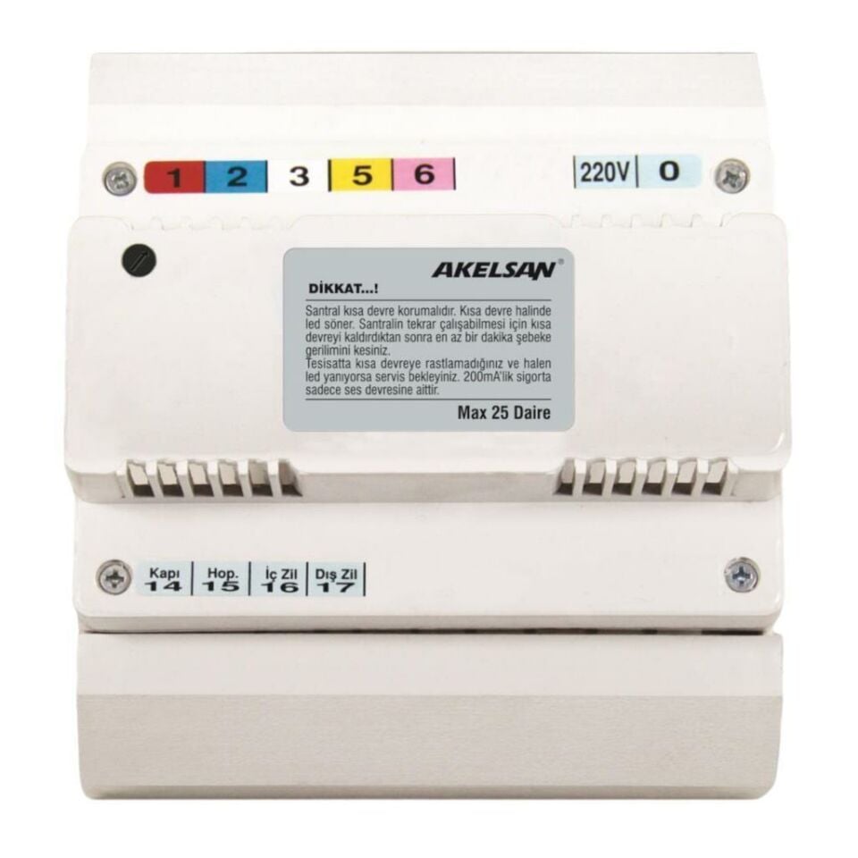 Akelsan AK-507 Diafon Santrali Kapıcısız Sistem Uyumlu Çift Zilli İki Melodili Yerli Üretim
