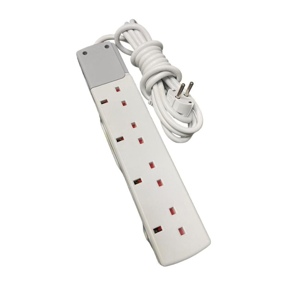 De-pa İngiliz Grup Priz 4'lü 2 Metre Kablolu 40402