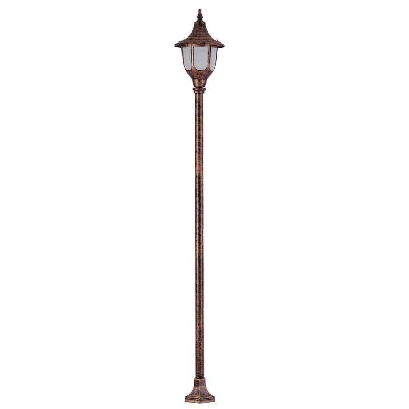 Şanlı ŞA845 Bahçe Aydınlatma Direği – 175 cm Yükseklik, E27 Duylu, Döküm Tabanlı, Polikarbon Camlı
