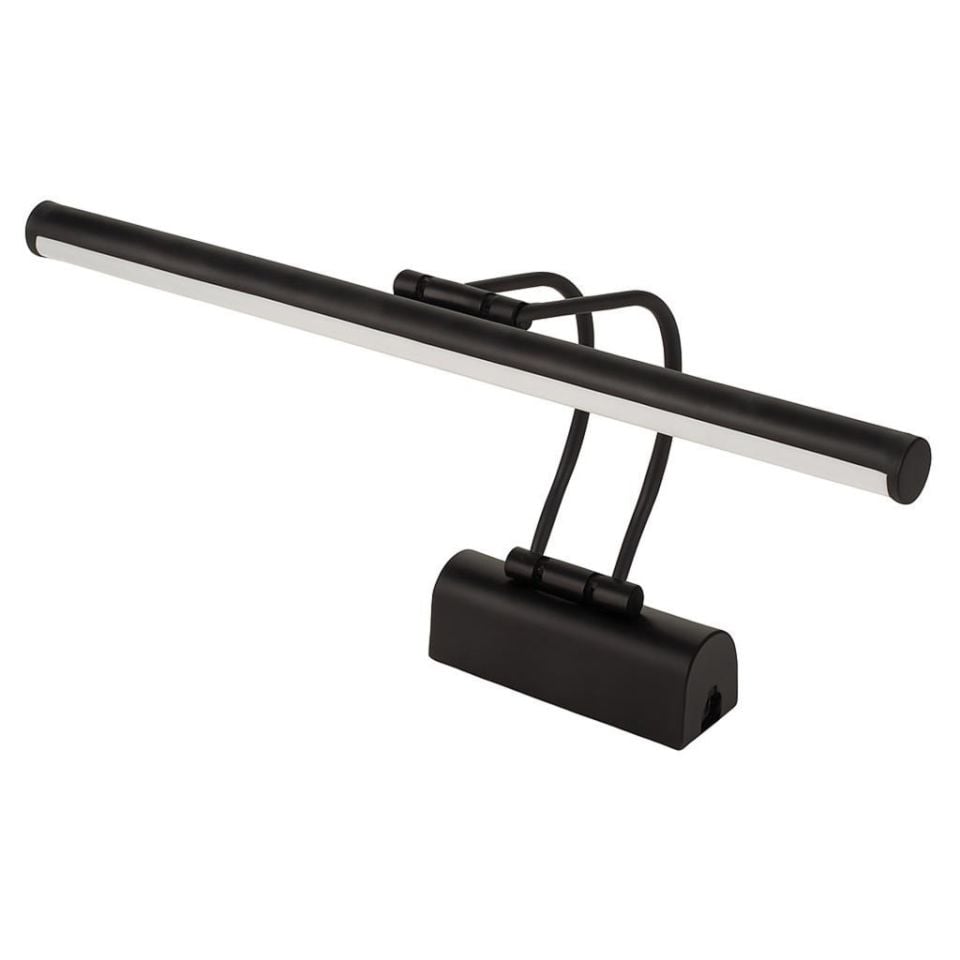 SekaTech 35cm Flüt Aplik – Siyah Kasa, 6W 3200K Gün Işığı LED Ayna Üstü Banyo ve Resim Aydınlatma Lambası | Şık ve Modern Tasarım