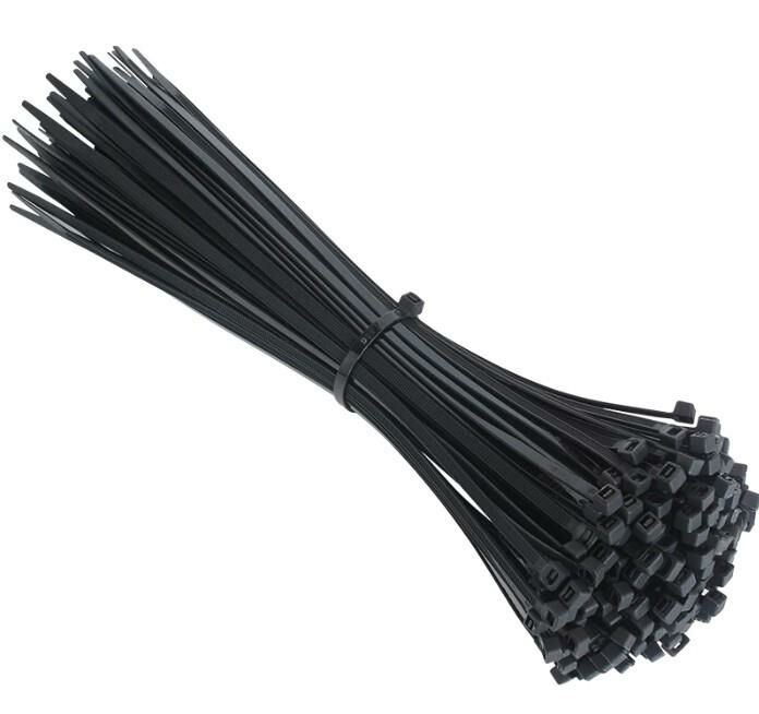 Çetsan 4,8x380 Siyah 38cm Kablo Bağı Plastik Cırt Kelepçe Toplayıcı-100 Adet