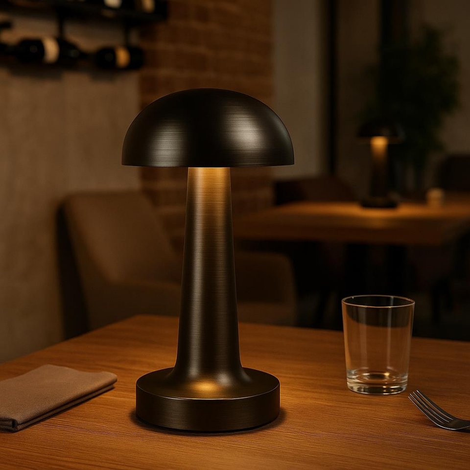 Cata CT-8428 Siyah Lizbon Şarjlı Dokunmatik Masa Lambası – 3 Renk Modu, Dimlenebilir, Modern Tasarım