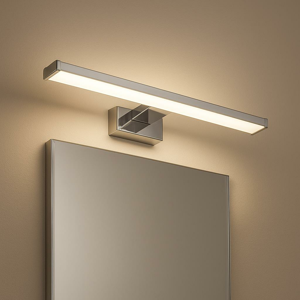 Horoz Leylek 8 Watt 4200K LED Ayna ve Resim Apliği 40 cm 220V 720 Lümen – Modern Krom Tasarım