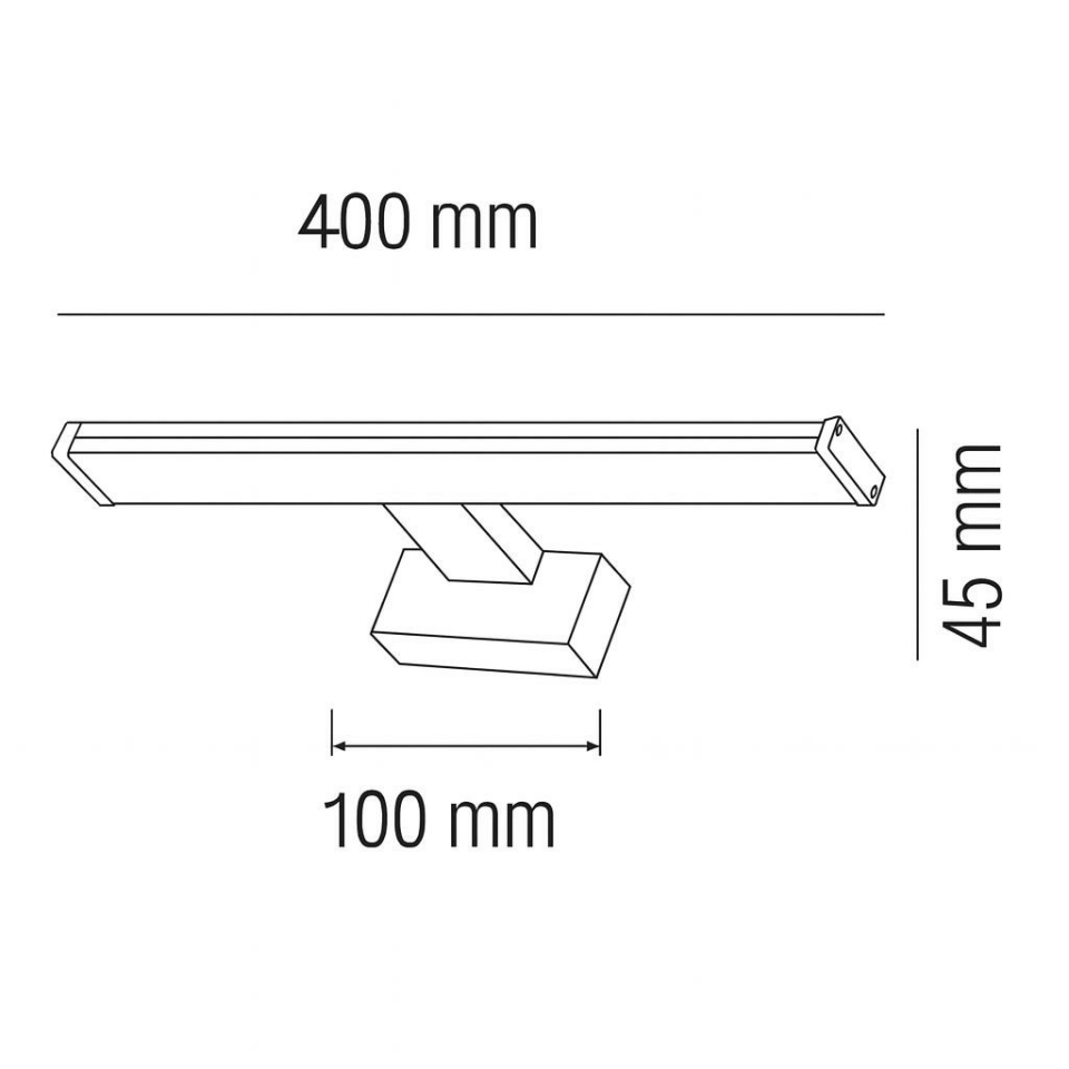 Horoz Leylek 8 Watt 4200K LED Ayna ve Resim Apliği 40 cm 220V 720 Lümen – Modern Krom Tasarım