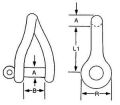 Krom Burgu Zincir Kilidi 12mm