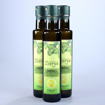 İzorya Limonlu Sızma Zeytinyağı (Cam Şişe 250 ml)