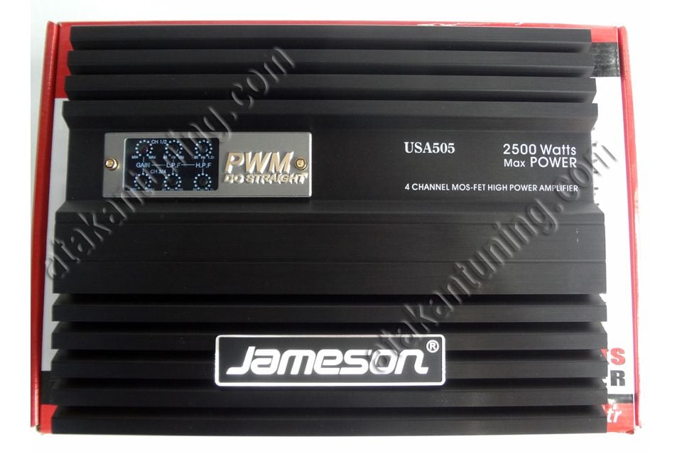 Jameson USA- 505 4 Kanallı 2500 Watt Oto Amfi
