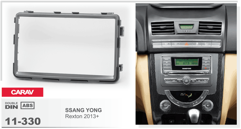 SsangYong Rexton 2013+ Uyumlu Teyp Çerçevesi