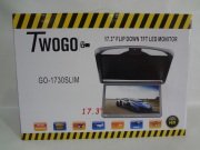 Two-Go Go-1730 HDMI'lı 17.3 İNÇ TAVAN TİPİ Oto LCD MONİTÖR -Siyah-