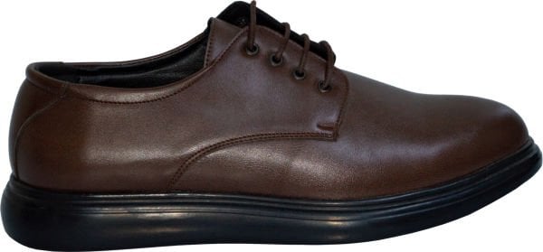 Merdane Bağcıklı Klasik Ayakkabı - Kahverengi