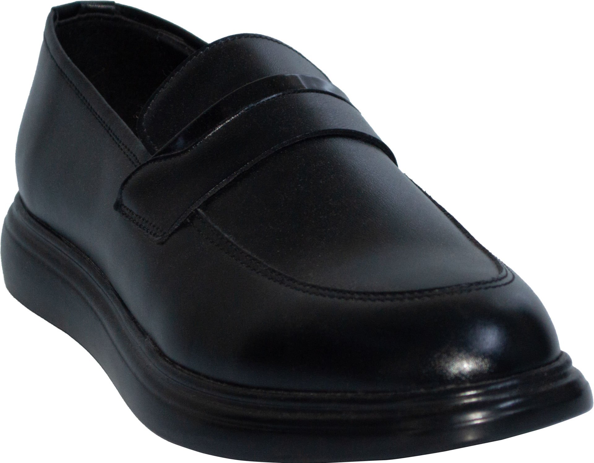 Merdane Bağcıksız Klasik Ayakkabı - Siyah