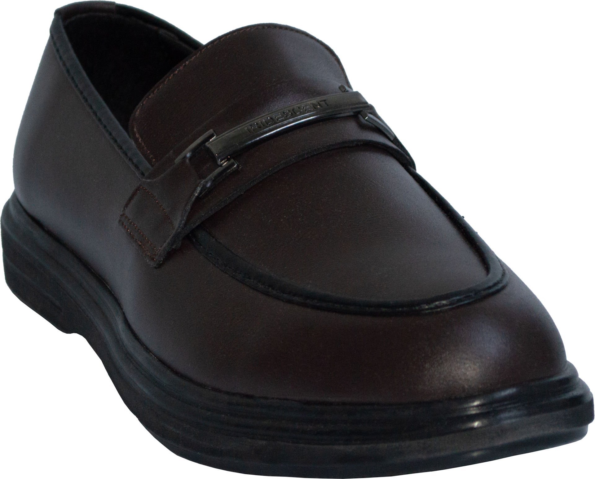 Merdane Bağıcıksız Klasik Ayakkabı - Koyu Kahverengi