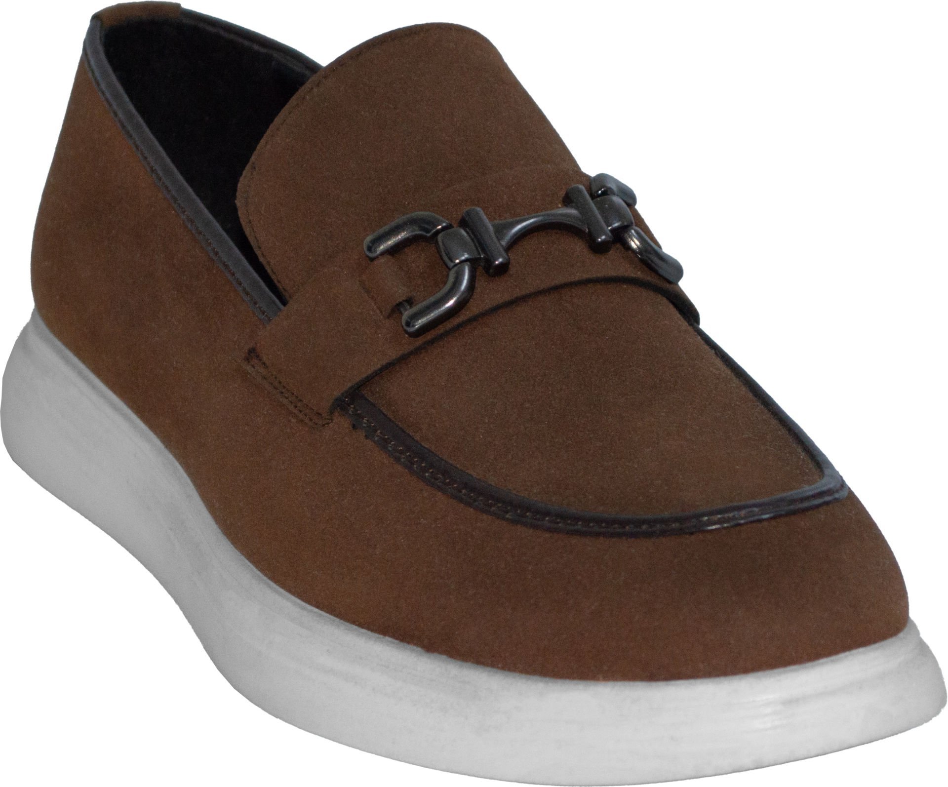 Merdane Bağıcıksız Klasik Ayakkabı - Kahverengi