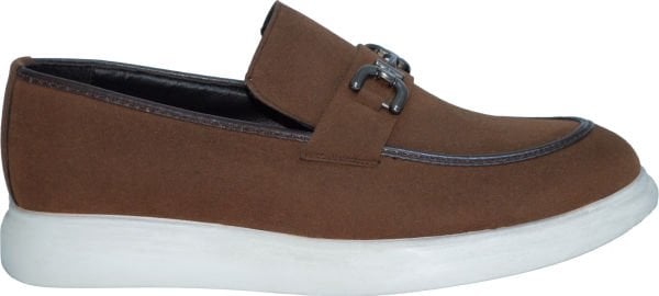 Merdane Bağıcıksız Klasik Ayakkabı - Kahverengi