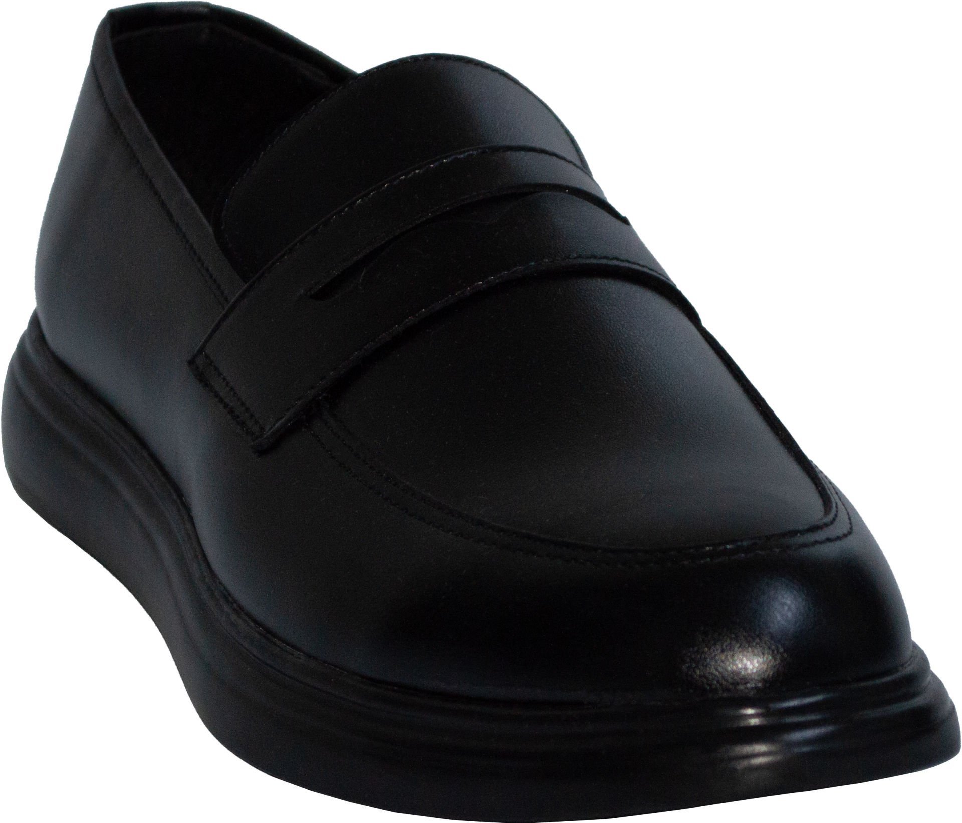 Merdane Bağıcıksız Klasik Ayakkabı - Siyah